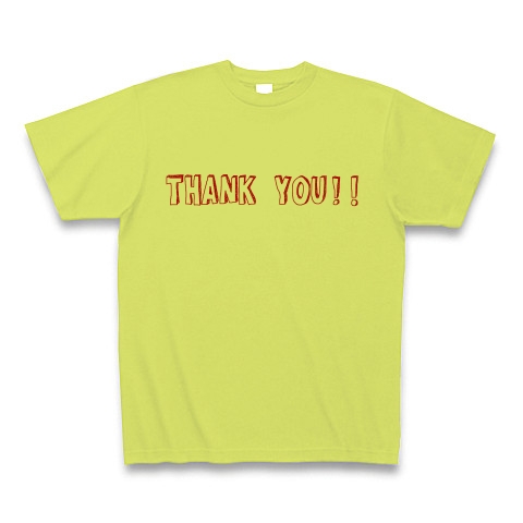 THANK YOU!!｜Tシャツ｜ライトグリーン