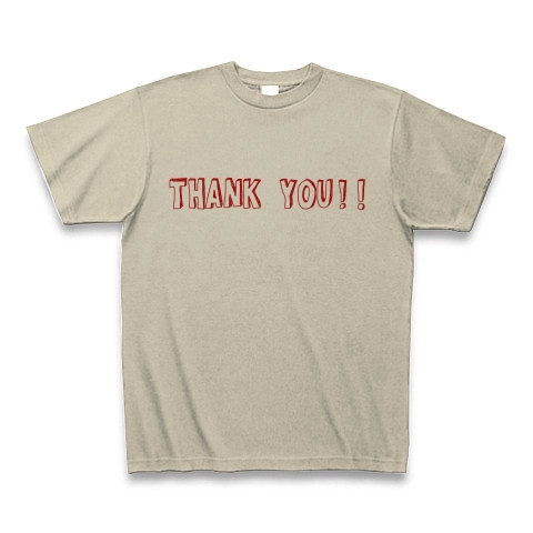 THANK YOU!!｜Tシャツ｜シルバーグレー