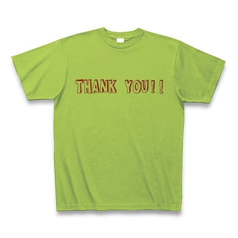 THANK YOU!!｜Tシャツ｜ライム