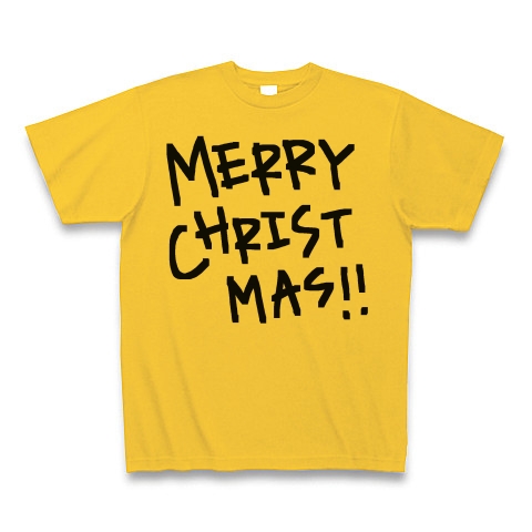 MERRY CHRISTMAS!!｜Tシャツ｜ゴールドイエロー