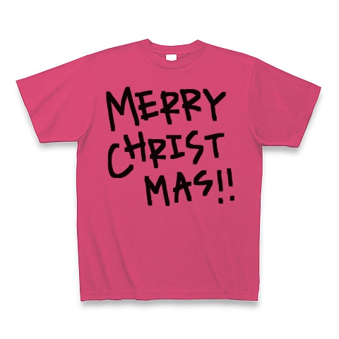 MERRY CHRISTMAS!!｜Tシャツ｜ホットピンク