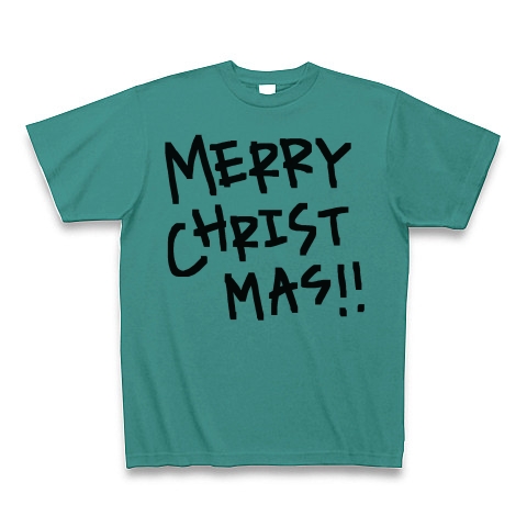 MERRY CHRISTMAS!!｜Tシャツ｜ピーコックグリーン