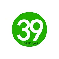 39-Thank you-｜Tシャツ｜ピーコックグリーン