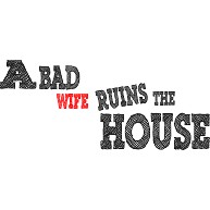 A bad wife ruins the house　（悪妻家を滅ぼす）｜Tシャツ｜シルバーグレー