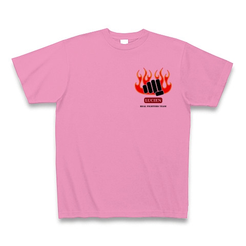 LUCIEN 拳と炎｜Tシャツ｜ピンク