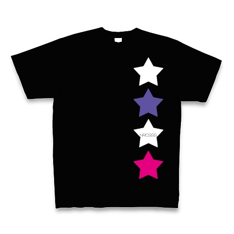 4STAR☆｜Tシャツ Pure Color Print｜ブラック