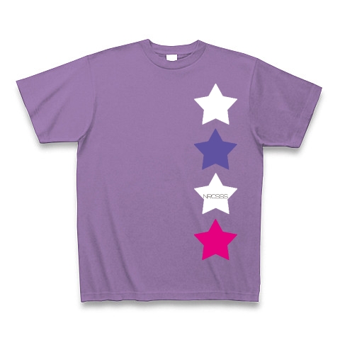 4STAR☆｜Tシャツ Pure Color Print｜ライトパープル