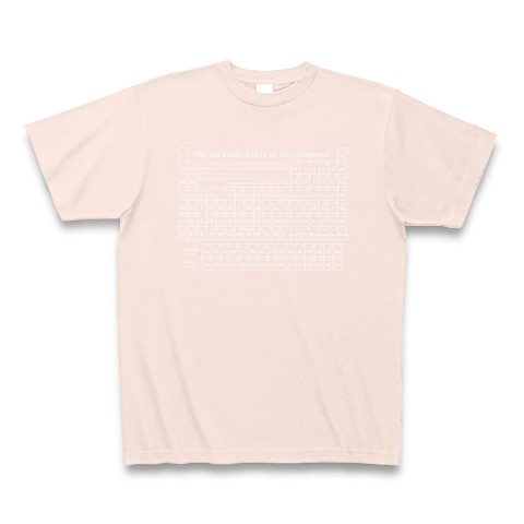 商品詳細『化学Tシャツ：元素周期表(ディジタル)：原子番号_白｜T 