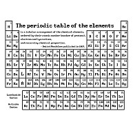 化学Tシャツ：元素周期表(原子番号順)※最新版：学問・科学