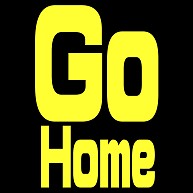 Go Home−黄ー片面プリント