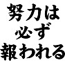 努力は必ず報われる 努力は必ず報われる