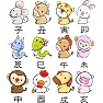 【イラスト】十二支(子,丑,寅,卯,辰,巳,午,未,申,酉,戌,亥) 【イラスト】十二支(子,丑,寅,卯,辰,巳,午,未,申,酉,戌,亥)