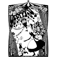 商品詳細 不思議の国のアリス シルエット 物語の開幕 ファブリックボード 縦 1167 910 Mm デザインtシャツ通販clubt