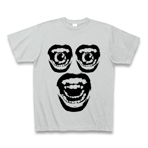 FACE MOUTH｜Tシャツ｜グレー