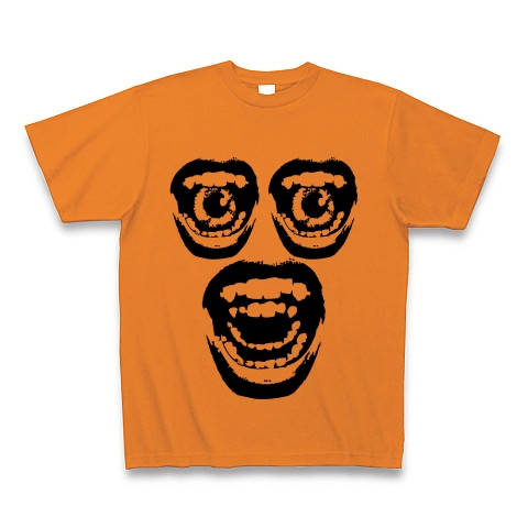 FACE MOUTH｜Tシャツ｜オレンジ