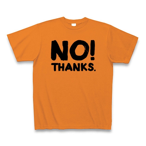 NO｜Tシャツ｜オレンジ