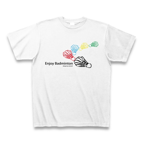 商品詳細『バドミントンTシャツ 0001-99｜Tシャツ｜ホワイト』デザイン