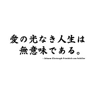 商品詳細 名言tシャツ 愛の光無き人生は無意味である シラー 人生 偉人 面白文字デザイン Tシャツ ターコイズ デザインtシャツ通販clubt