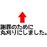 謝罪のために丸刈りにしました。 謝罪のために丸刈りにしました。