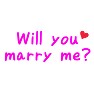 【プロポーズ】Will you marry me? (ピンク) 【プロポーズ】Will you marry me? (ピンク)