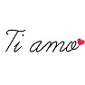 筆記体でティアモ(Ti amo) 筆記体でティアモ(Ti amo)