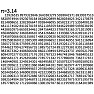 円周率π=3.14 (1000桁Version) 円周率π=3.14 (1000桁Version)