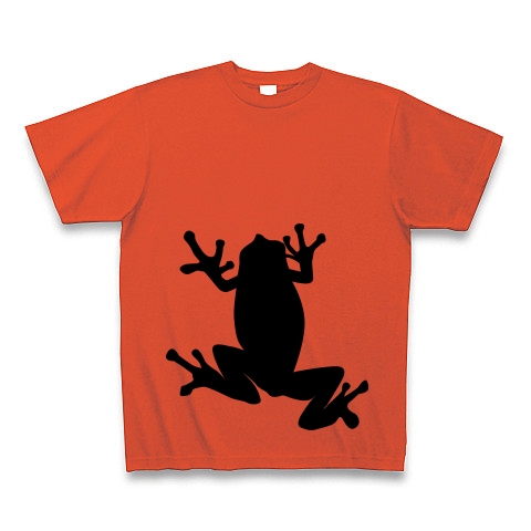 商品詳細 カエルのシルエットtシャツ Tシャツ イタリアンレッド デザインtシャツ通販clubt