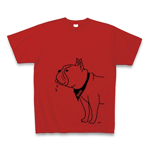 フレンチブルドッグしっぽをふる 動物イラスト 大 デザインの全アイテム デザインtシャツ通販clubt