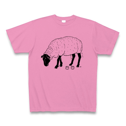 商品詳細 黒ヒツジ サマーファッション 羊 動物イラスト Tシャツ ピンク デザインtシャツ通販clubt