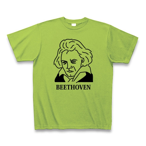 商品詳細 ベートーベン Beethoven イラスト 音楽家 偉人アート Tシャツ ライム デザインtシャツ通販clubt