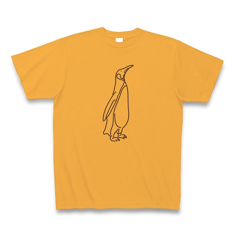 商品詳細 ペンギン イラスト Tシャツ コーラルオレンジ デザインtシャツ通販clubt