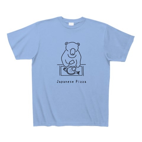 商品詳細 お好み焼き クマ 熊 動物イラスト Tシャツ サックス デザインtシャツ通販clubt