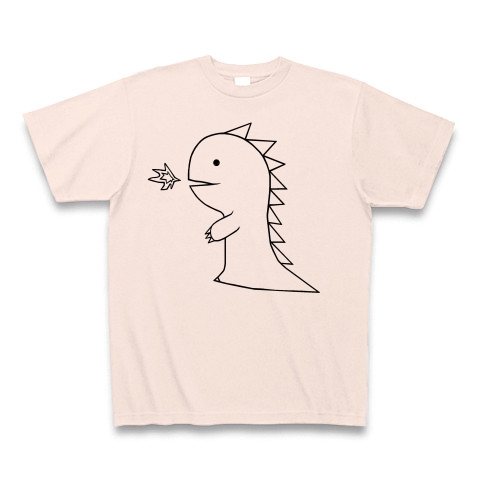 商品詳細 世界征服 イラスト シンプル モンスター 怪獣 ゆるい Tシャツ ライトピンク デザインtシャツ通販clubt