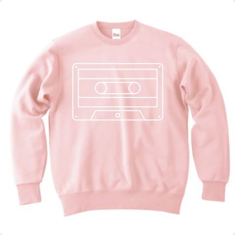 Cassette Tape Line カセットテープライン 白ロゴスウェット デザインの全アイテム デザインtシャツ通販clubt