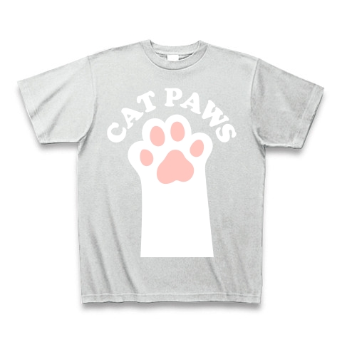 CAT PAWS-白猫の肉球-Tシャツ｜Tシャツ Pure Color Print｜アッシュ