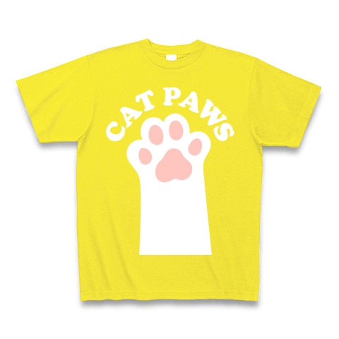 CAT PAWS-白猫の肉球-Tシャツ｜Tシャツ Pure Color Print｜デイジー