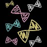 手書き風リボンイラスト ピグT / カラフル・濃色 手書き風リボンイラスト ピグT / カラフル・濃色
