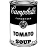 モノクロCampbell's Soup Cans モノクロCampbell's Soup Cans