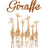 giraffe 6頭のキリン 半袖ラグランTシャツバージョン giraffe 6頭のキリン 半袖ラグランTシャツバージョン