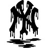 DRIPPING NY レディースオーバルTシャツバージョン DRIPPING NY レディースオーバルTシャツバージョン