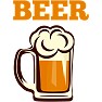 BEER レディースオーバルTシャツバージョン BEER レディースオーバルTシャツバージョン