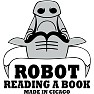 ROBOT READING A BOOK 長袖ラグランTシャツバージョン ラグラン長袖Tシャツ ROBOT READING A BOOK 長袖ラグランTシャツバージョン ラグラン長袖Tシャツ