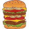 BIG HAMBURGER 長袖Tシャツ BIG HAMBURGER 長袖Tシャツ