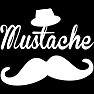 Mustache 白ロゴ長袖Tシャツ Mustache 白ロゴ長袖Tシャツ
