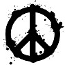 DRIPPING PEACE MARK 半袖ラグランTシャツ DRIPPING PEACE MARK 半袖ラグランTシャツ