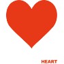 HEART レディース オーバルTシャツ HEART レディース オーバルTシャツ
