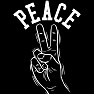 PEACE SIGN 白ロゴ PEACE SIGN 白ロゴ