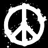 DRIPPING PEACE MARK 白ロゴ DRIPPING PEACE MARK 白ロゴ