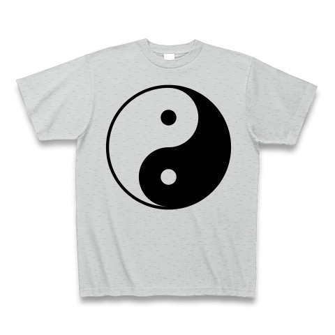 商品詳細 Yin Yang 陰陽 Tシャツ Tシャツ グレー デザインtシャツ通販clubt