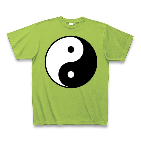 商品詳細 Yin Yang 陰陽 Tシャツ Tシャツ Pure Color Print ライム デザインtシャツ通販clubt